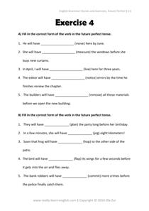 Simple Future Tense Exercises For Grade 2 - writing in the past ...