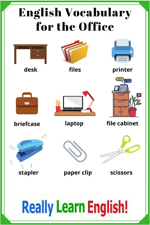 Elementary vocabulary pdf. Офис на английском. Office Vocabulary in English. Office Equipment Vocabulary. Офисный английский.